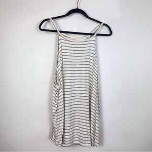 Fantastic Fawn Cream & Gray Striped Tank Top